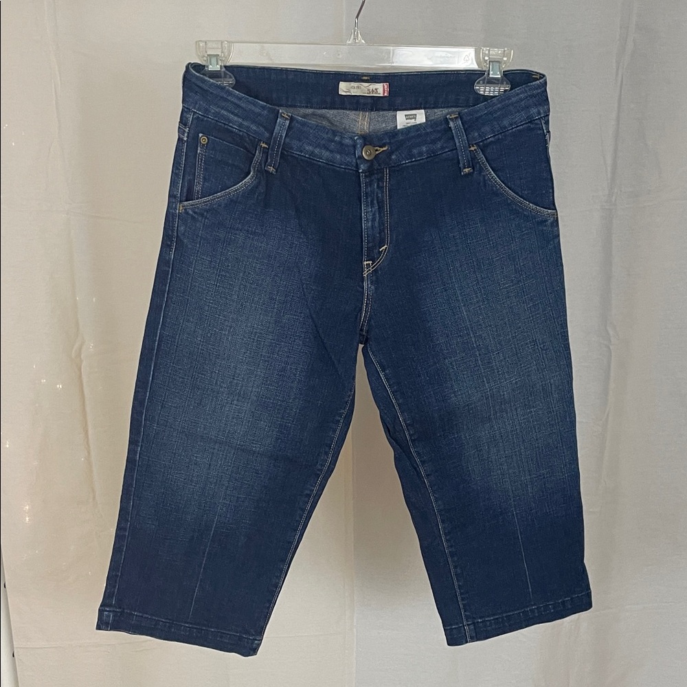 Women's Levi's 545 Blue Capri Jeans Size 8